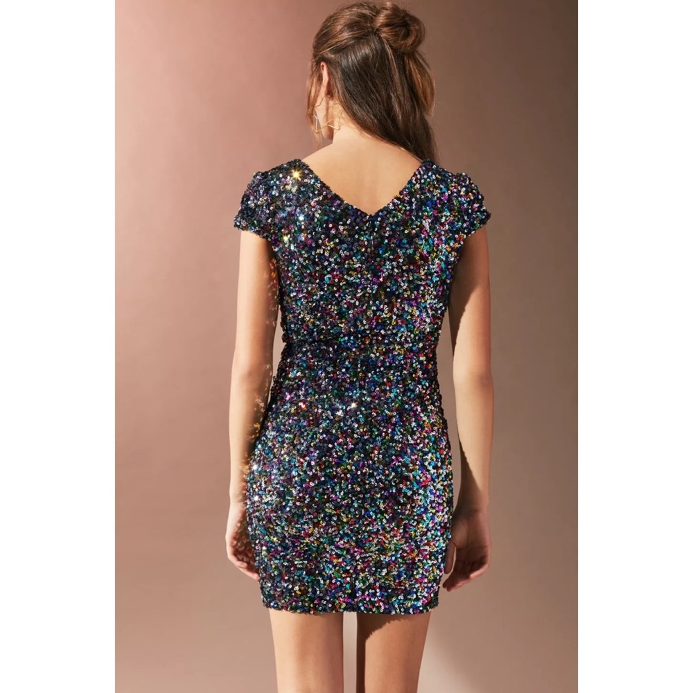Dress The Population Zoe Confetti Sequin Dress small - Picture 5 of 14